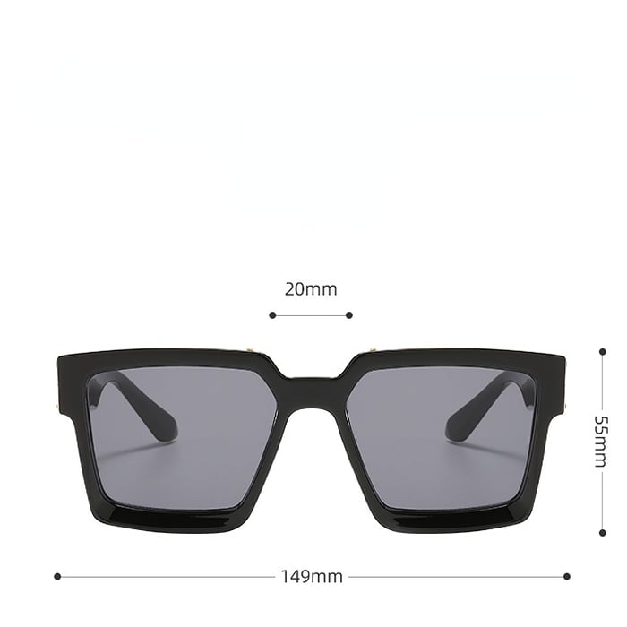 1 Stück Simple Series Tägliche einfarbige Damen-Sonnenbrille aus Kunststoff h5Bild8
