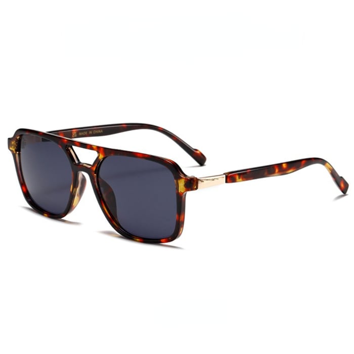 1 Stück Simple Series Casual Leopard Print Kunststoff Damen Sonnenbrille h5Bild3
