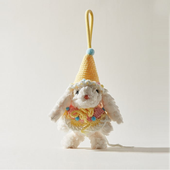 1 Piece Cut Long-eared Rabbit Women's Bag Charms h5Picture4