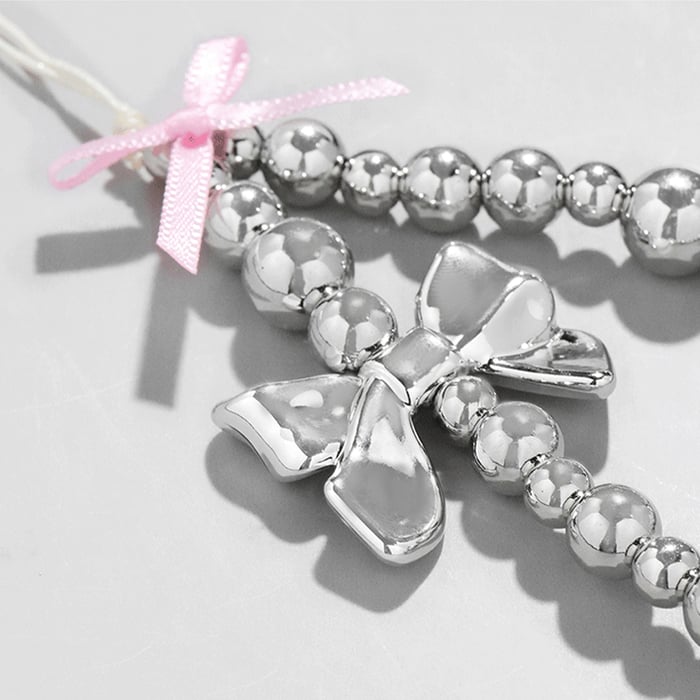 1 Piece Romantic Series Sweet Bow Knot CCB Women's Bag Charms Picture5