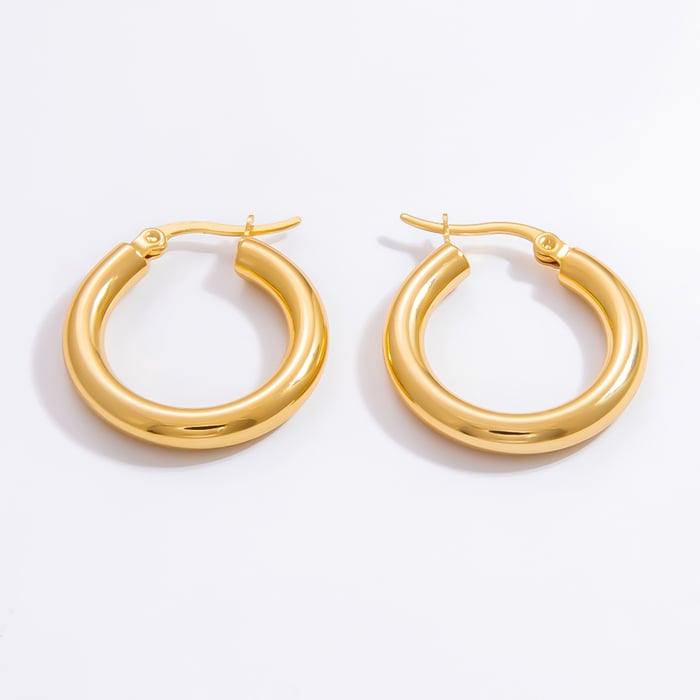 1 Pair Luxurious Series Charming Sea Horse Shape Stainless Steel Gold Color Women's Drop Earrings h5Picture12