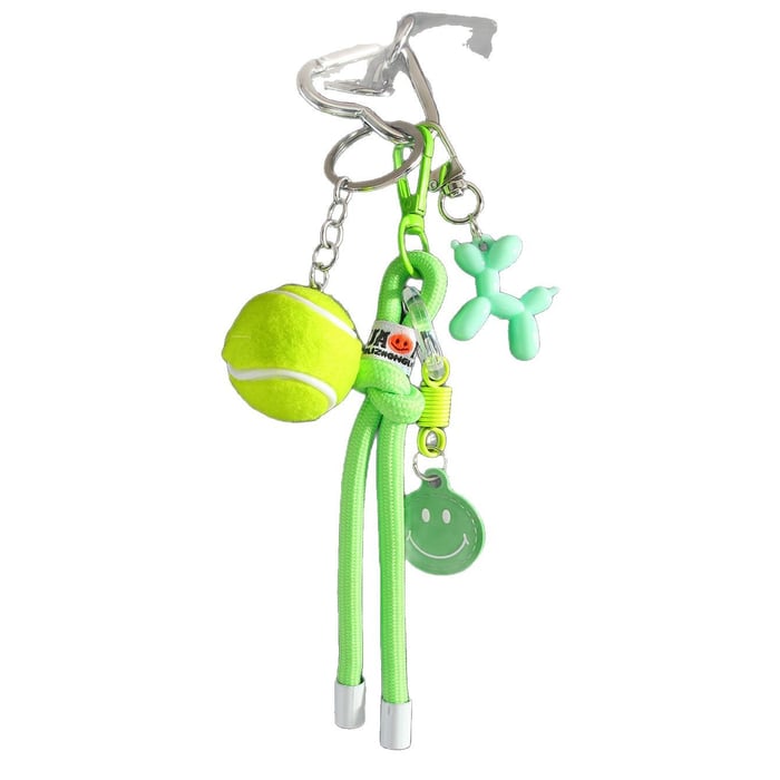 1 Piece Sport Series Vivid Tennis Garniture Smiling Face Alloy Women's Bag Charms h5Picture6