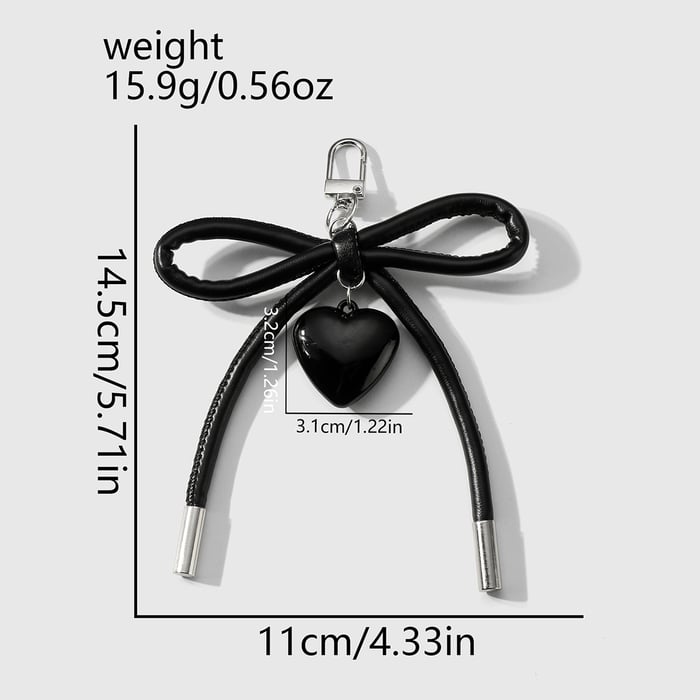 1 Piece Simple Leather Bow Knot Women's Bag Charms h5Picture7