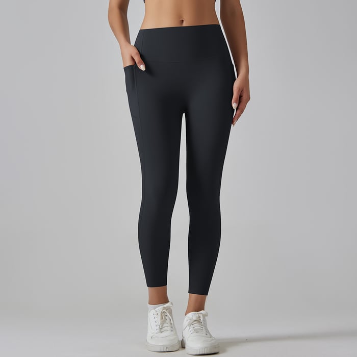 1 Piece High Waisted Nude Yoga Pants Seamless Women's Exercise Pants h5Picture11