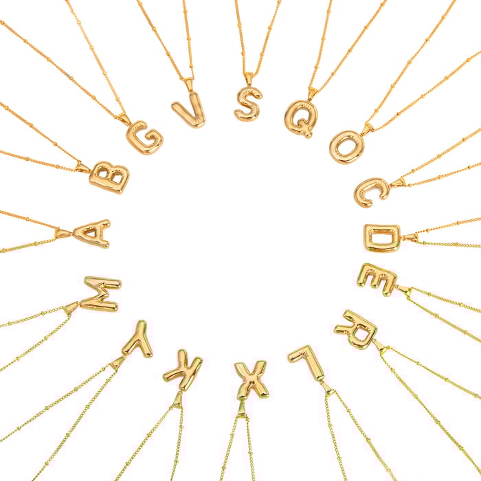 1 Piece Casual Letter Stainless Steel Gold Color Pendant Necklace h5Picture6