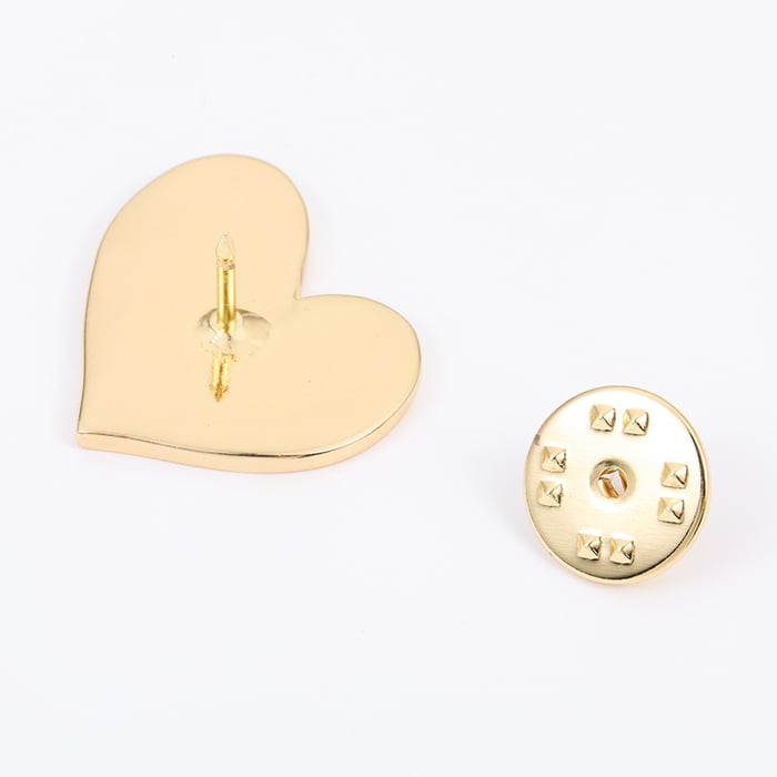 1 Piece Trendy Series Sweet Heart Drop Oil Gold Color Alloy Women's Brooches h5Picture5