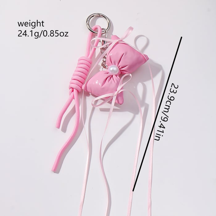 1 Piece Sweet Love Bow Knot  Women's Bag Charms h5Picture7