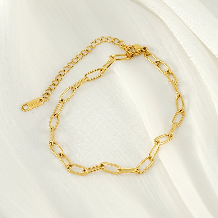 1 Pair Golden Fashion Simple Versatile Anklet Jewelry Anklet h5Picture3
