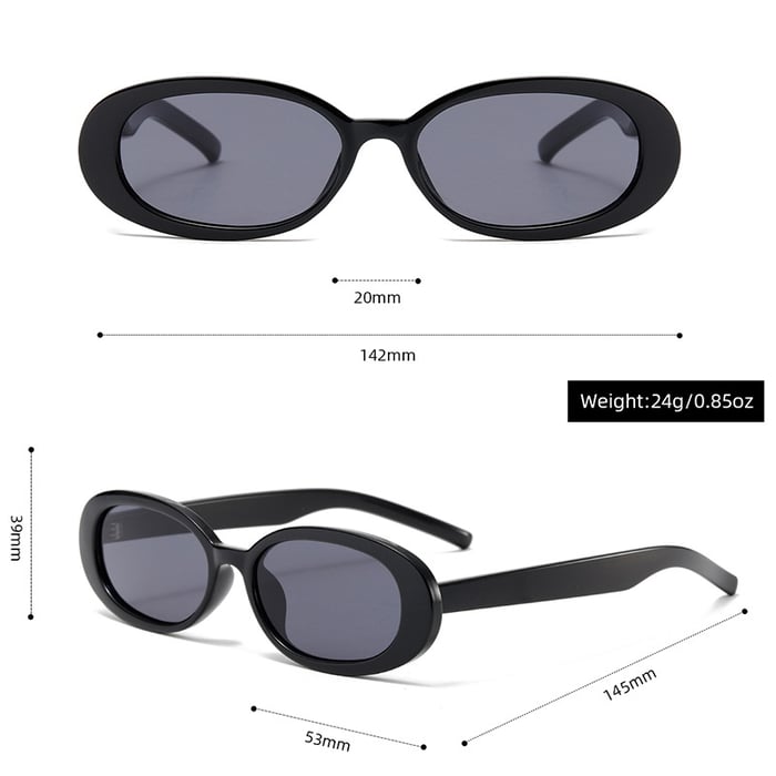 1 Stück Simple Series Tägliche einfarbige Damen-Sonnenbrille aus Kunststoff h5Bild8