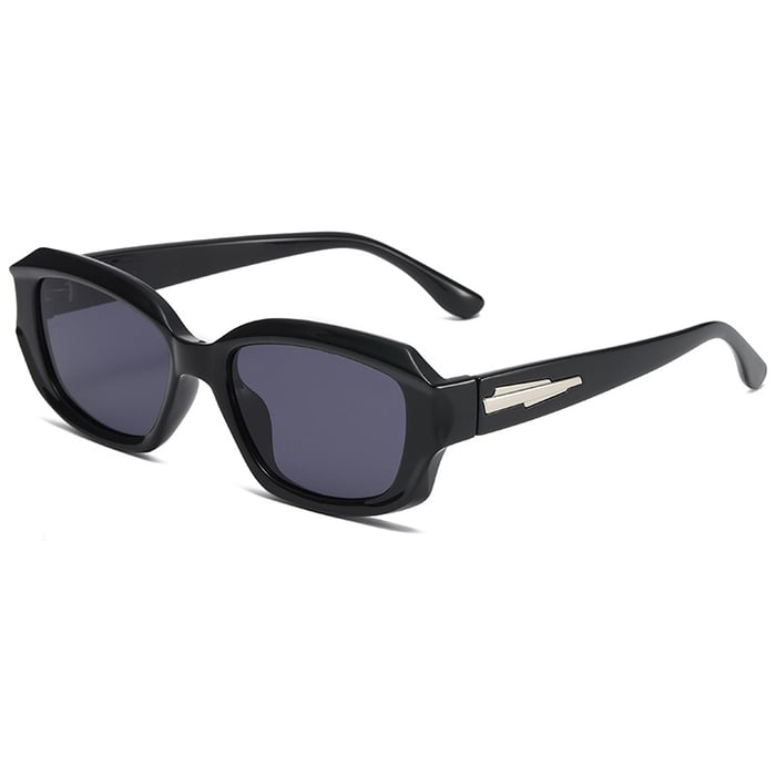 1 Paar Simple Series Alltags-Sonnenbrille aus einfarbigem Kunststoff für Damen h5Bild3
