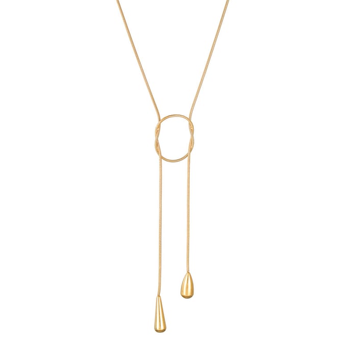 1 Stück Simple Series Casual Quaste Edelstahl 18 Karat vergoldet Damen Anhänger Halsketten Bild5