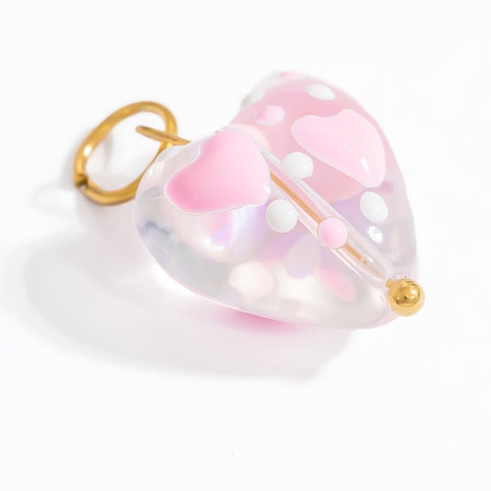 1 Stück Romantische Serie Sweet Heart Edelstahl Gold Farbe Damen Anhänger h5Bild7