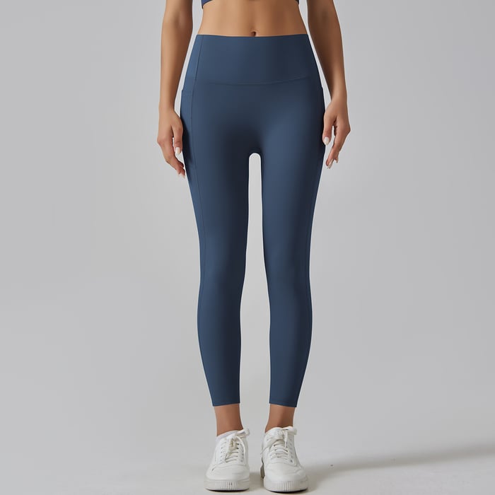 1 Piece High Waisted Nude Yoga Pants Seamless Women's Exercise Pants h5Picture8
