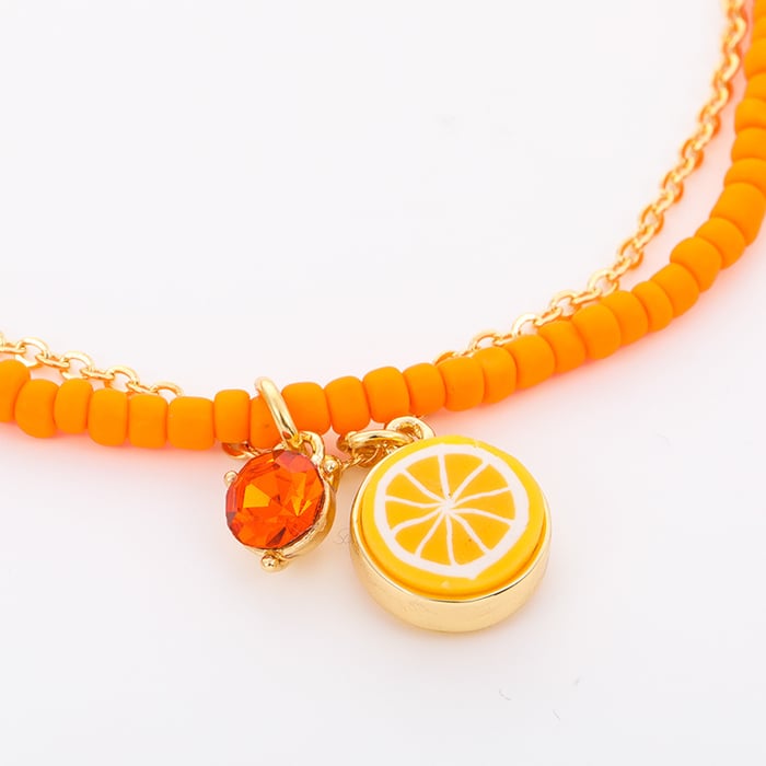 1 Stück Romantische Serie Urlaub Pflanze Legierung Unisex Perlen Armbänder h5Bild3