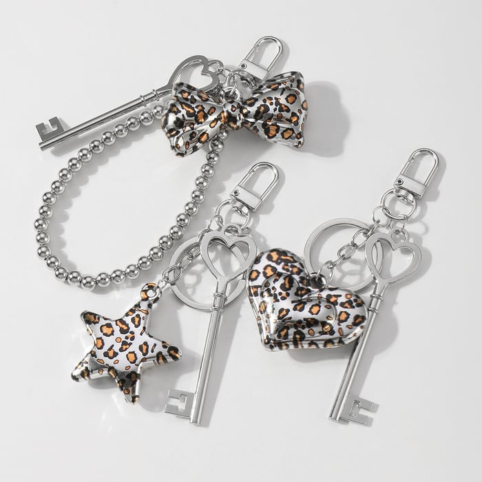 1 Piece Simple Series Retro Leopard Print CCB Women's Bag Charms h5Picture3