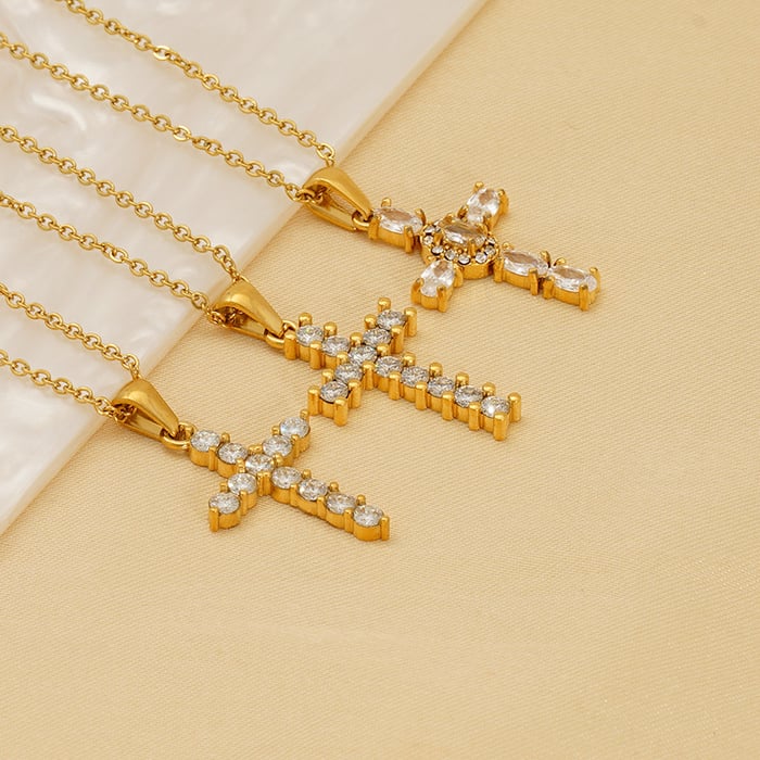 1 Piece Simple Series Daily Cross  Women's Pendant Necklaces h5Picture4