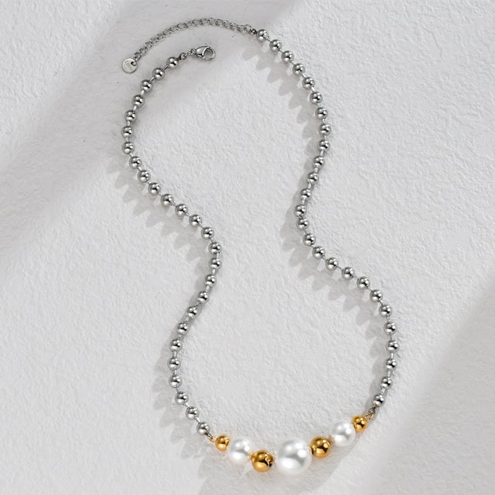 1 Stück Simple Series Casual Geometric Edelstahl 18 Karat vergoldet Unisex Charm Armbänder Bild3