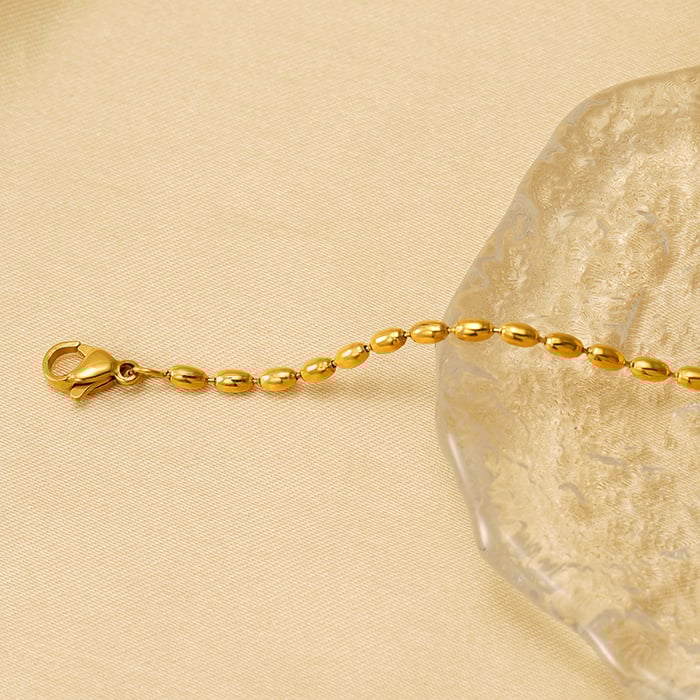 1 piece simple series simple stainless steel  gold plated unisex chain necklaces h5Picture4