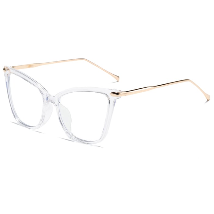 1 Pair Of Retro And Casual Cat-Eye Metal Anti-Blue Light  for Women's Glasses h5Picture2