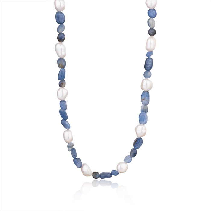 1 Piece Ocean Series Vacation Fish Irregular Crystal Gold Color Natural Stone Women's Beaded Necklaces h5Picture9