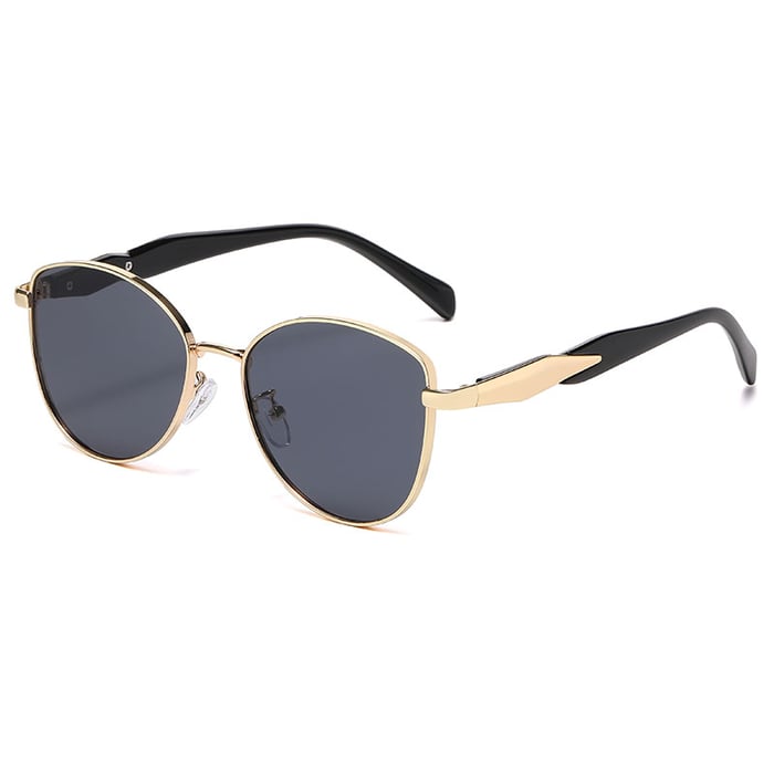 1 Paar Simple Series Casual Patchwork Edelstahl Unisex Sonnenbrille 