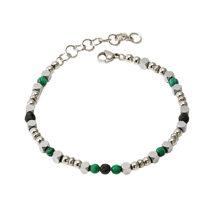 1 pezzo semplice serie classica in acciaio inossidabile braccialetti a catena da donna h5Immagine6