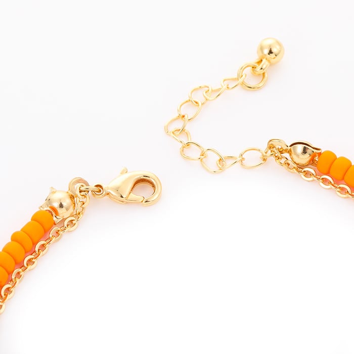 1 Stück Romantische Serie Urlaub Pflanze Legierung Unisex Perlen Armbänder h5Bild4