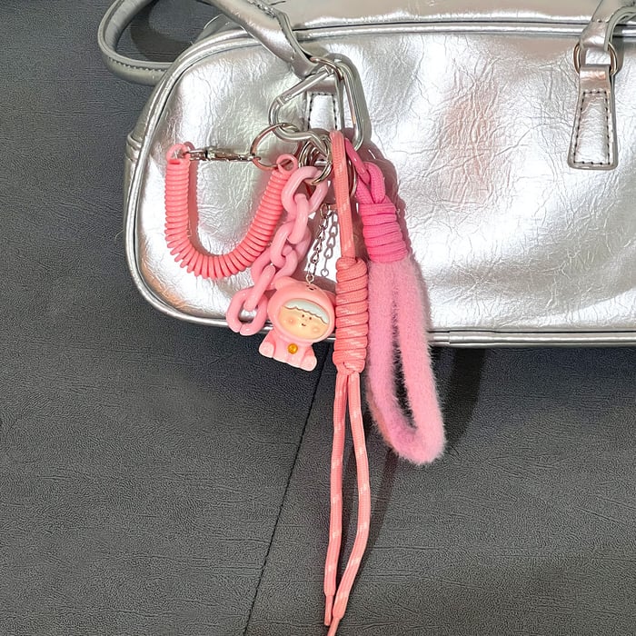 1 Stück Romantische Serie Täglicher Cartoon Rayon Damen Taschenanhänger h5Bild5