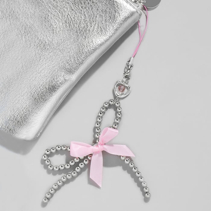 1 Piece Romantic Series Sweet Bow Knot CCB Women's Bag Charms Picture4
