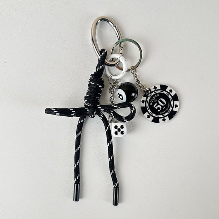 1 Piece Sport Series Black Color Women's Bag Charms h5Picture7