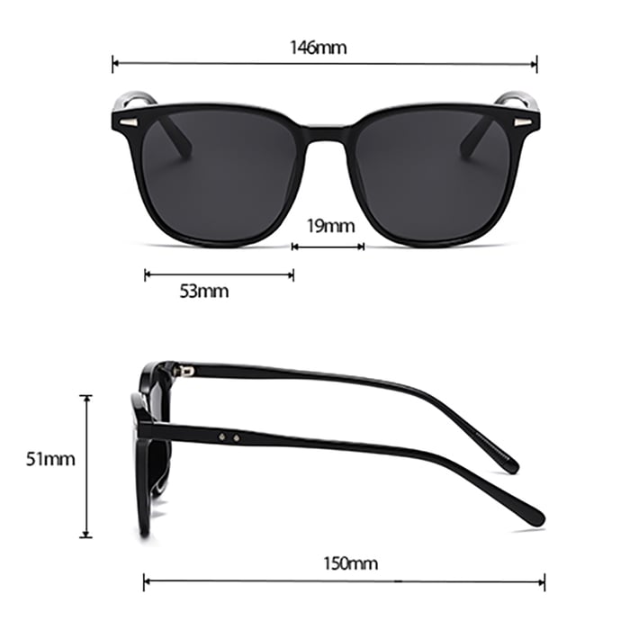 1 Paar Damen-Sonnenbrille aus Kunststoff im Retro-Patchwork-Stil der Classic-Serie h5Bild7