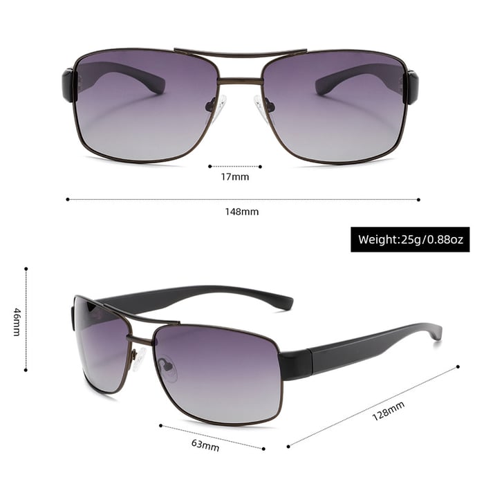 1 Stück Simple Series Tägliche einfarbige Damen-Sonnenbrille aus Legierung Bild4