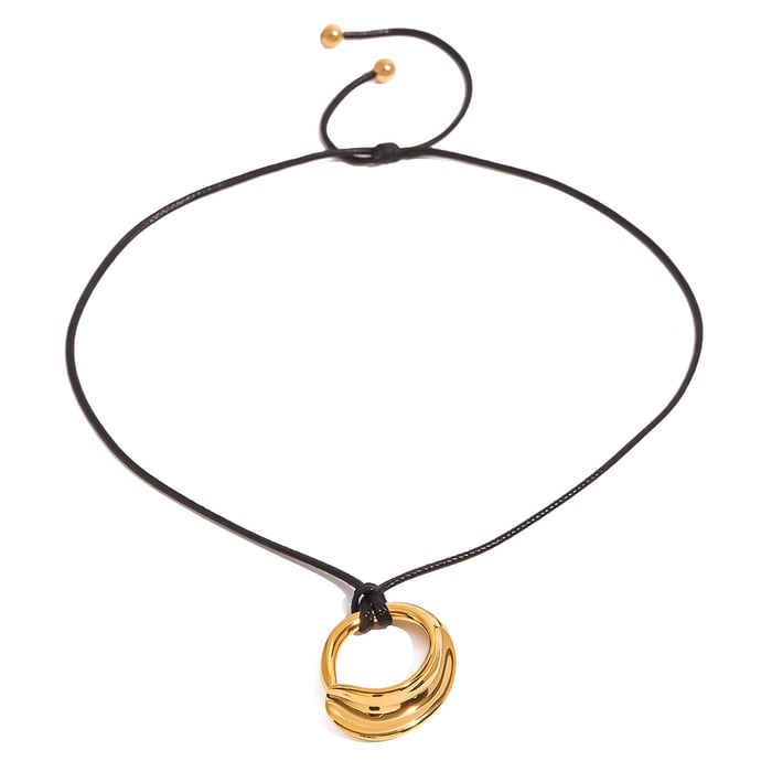 1 piece simple series casual geometric stainless steel  gold plated women pendant necklaces h5Picture6