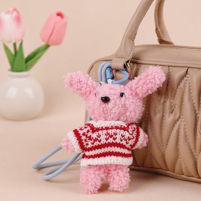 1 Stück Simple Series Niedliche Tier Rayon Damen Taschenanhänger Bild5