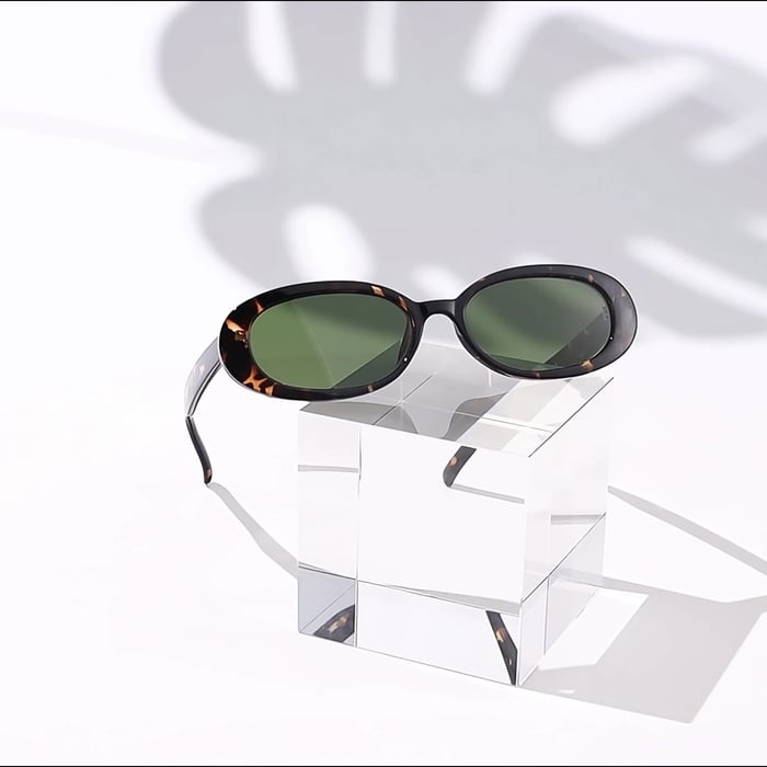 1 Stück Simple Series Tägliche einfarbige Damen-Sonnenbrille aus Kunststoff h5Bild7