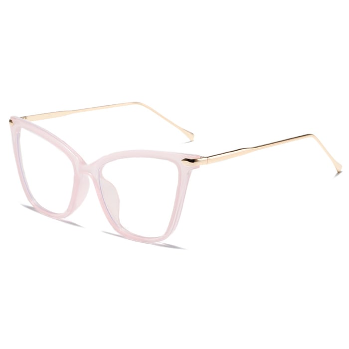 1 Pair Of Retro And Casual Cat-Eye Metal Anti-Blue Light  for Women's Glasses h5Picture3