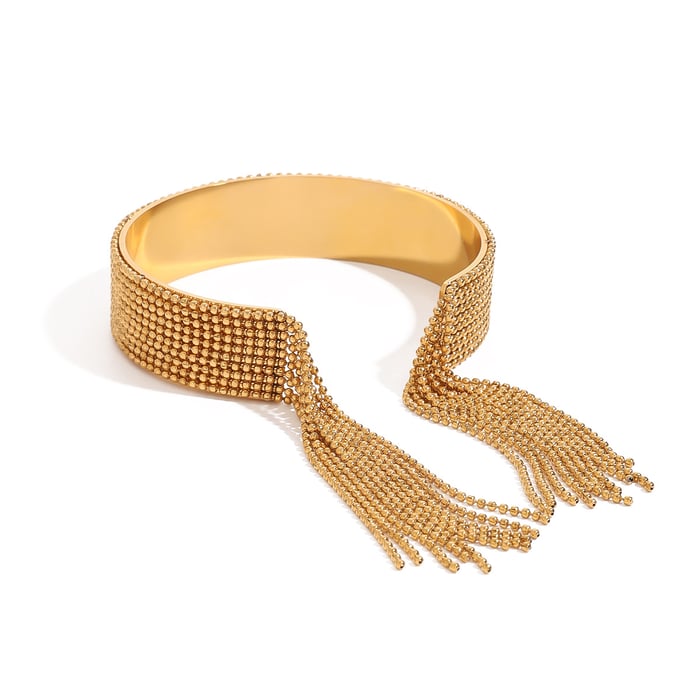 1 stuk luxe serie dagelijkse kwast roestvrij staal  vergulde dames armbanden h5Afbeelding6