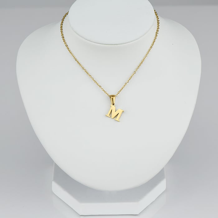 1 piece simple series simple letter stainless steel  gold plated women pendant necklaces h5Picture3