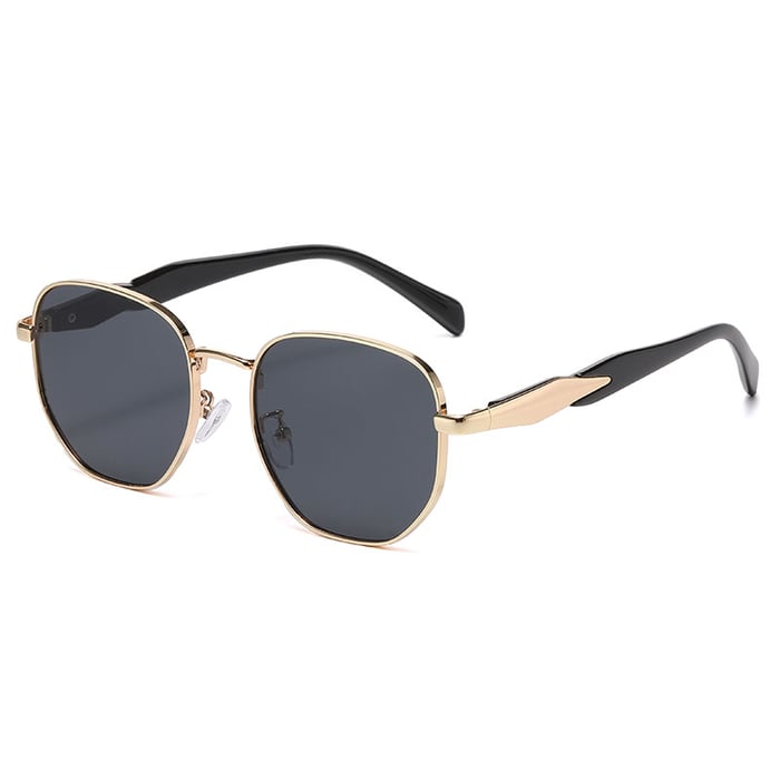 1 Paar Simple Series Casual Patchwork Edelstahl Unisex Sonnenbrille 