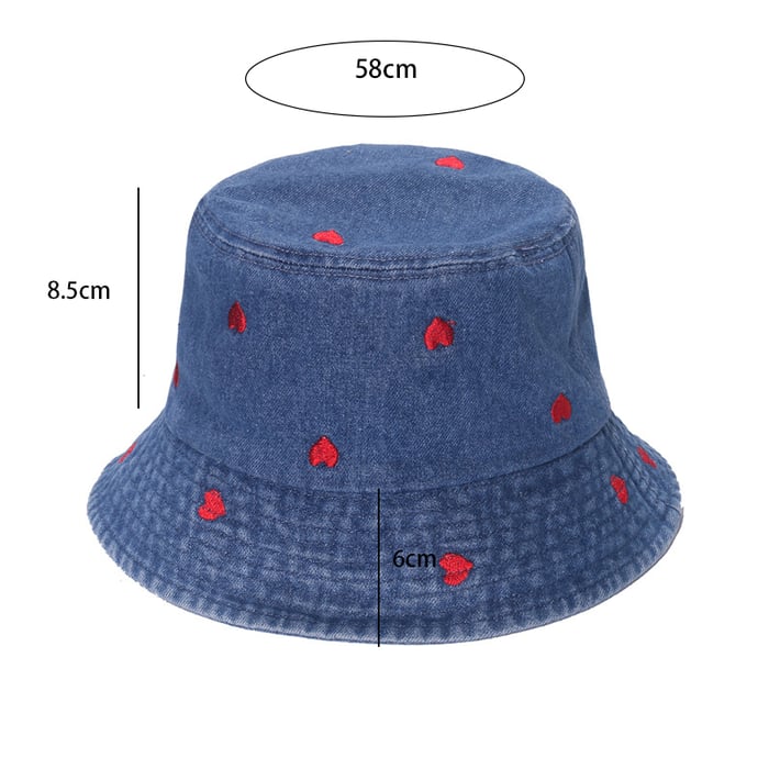 1 Piece Cowboy Love Embroidered Fisherman Hat Picture6