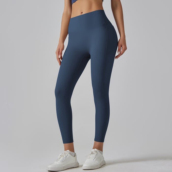 1 Piece High Waisted Nude Yoga Pants Seamless Women's Exercise Pants h5Picture10