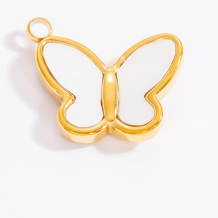 1 Stück Romantische Serie Tägliche Blume Edelstahl Gold Farbe Damen Anhänger h5Bild6
