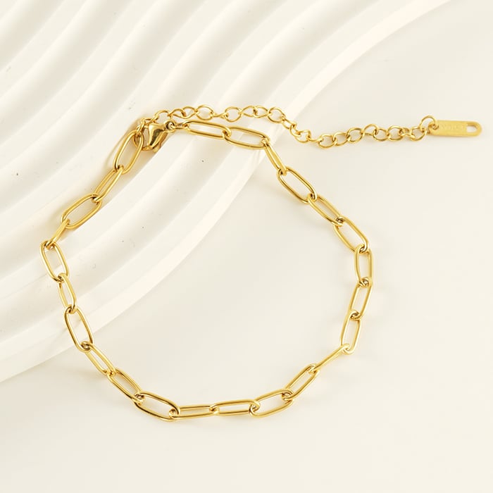 1 Pair Golden Fashion Simple Versatile Anklet Jewelry Anklet h5Picture5