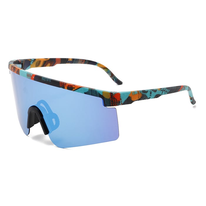 1Pair Simple Series Sports Mixed Color Plastic Women's Sunglasses h5Picture5