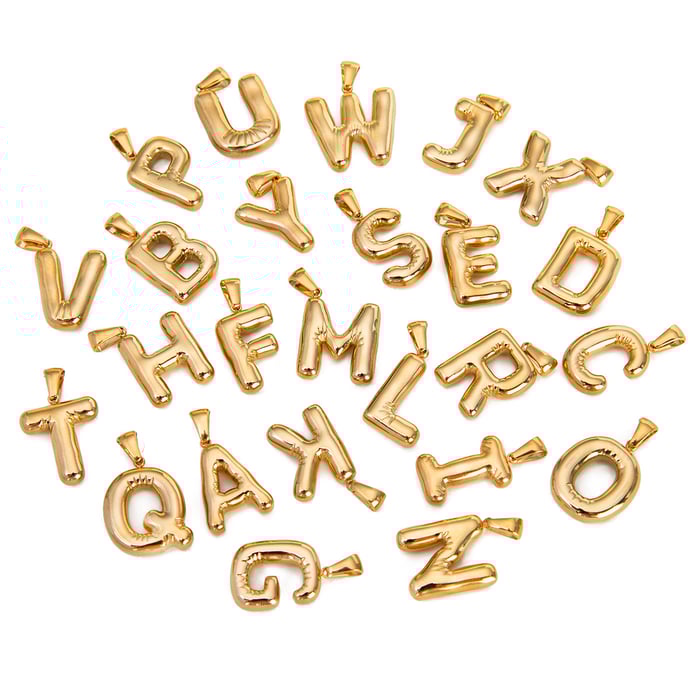 1 Piece Casual Letter Stainless Steel Gold Color Pendant Necklace h5Picture5