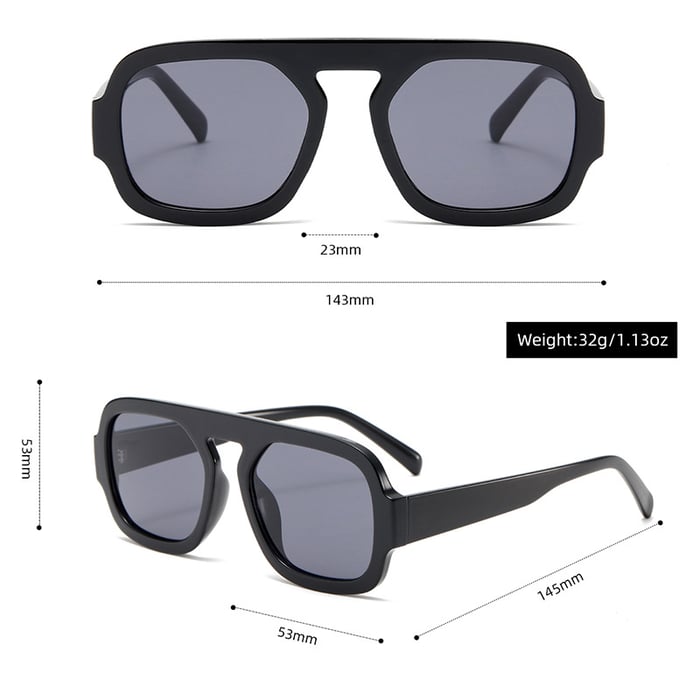 1 Pair Simple Series Daily Leopard Print Plastic Women's Sunglasses h5Picture9