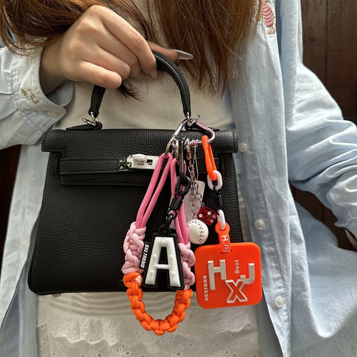 1 Stück Simple Series Tägliche Mischfarben-Legierung Damen Taschenanhänger h5Bild5