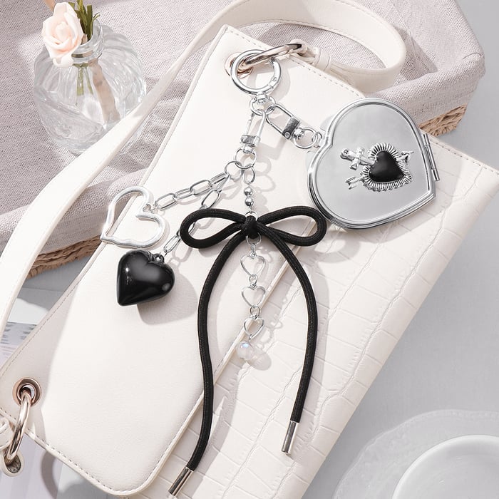 Heart Mirror Bag Charms Picture7
