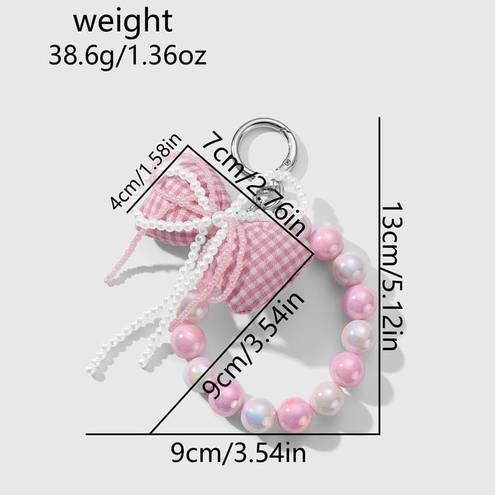 Sweet Beaded Bow Knot Bag Charms h5Picture11