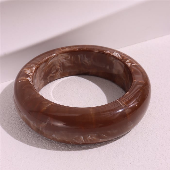 High End Brown Wide Style Blended Round Geometric Women‘s Bracelet h5Picture6